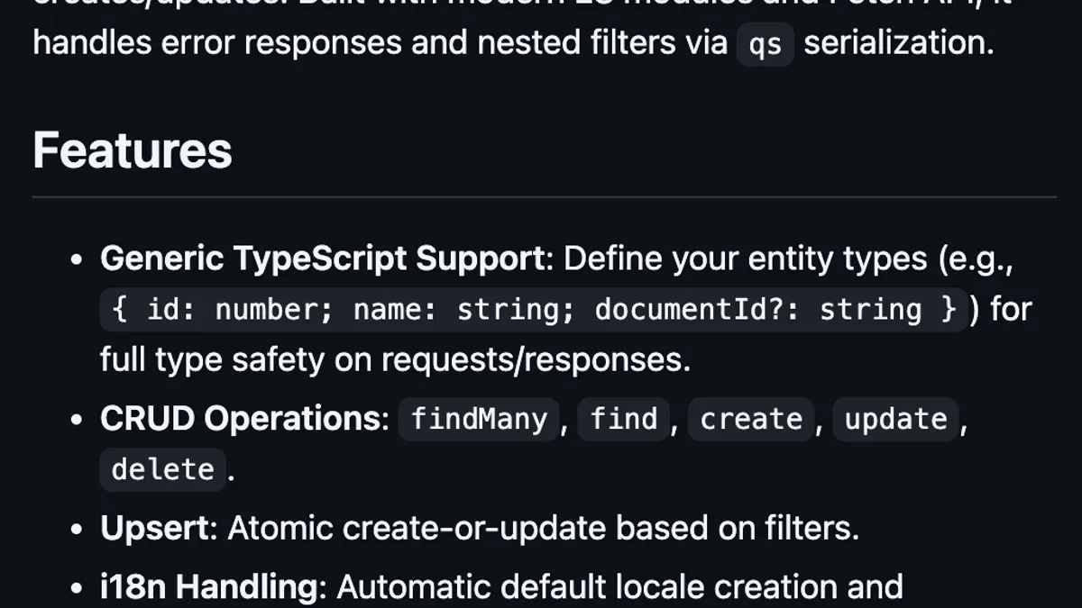 Introducing @fbritoferreira/strapi: A Lightweight TypeScript Client for Strapi CMS v5